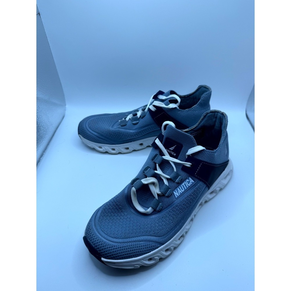 Nautica Kicia Womens 6.5 Sneaker Blue Low Top Lace Up Running Athletic Shoes